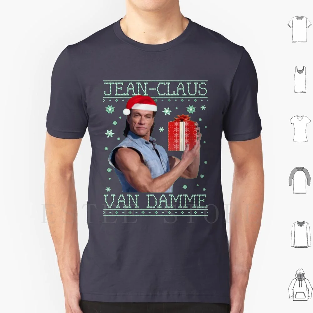 Jean Claus Van Damme Christmas T Shirt Cotton Men DIY Print Merry Christmas Ugly Christmas Merry Chrithmith Jean Claus Van