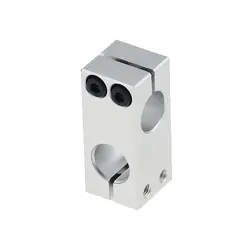 1PC Pillar Fixing Clamp Vertical Fixed Diameter Fastening Aluminum Alloy Optical Axis Cross Block Steel Pipe Fixing Bracket