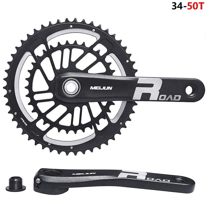 Road Bike Chain Wheel Hollow Integrated Crank 50/34T 53/39t GXP Direct Mounted GXP 170MM Crankset for SRAM