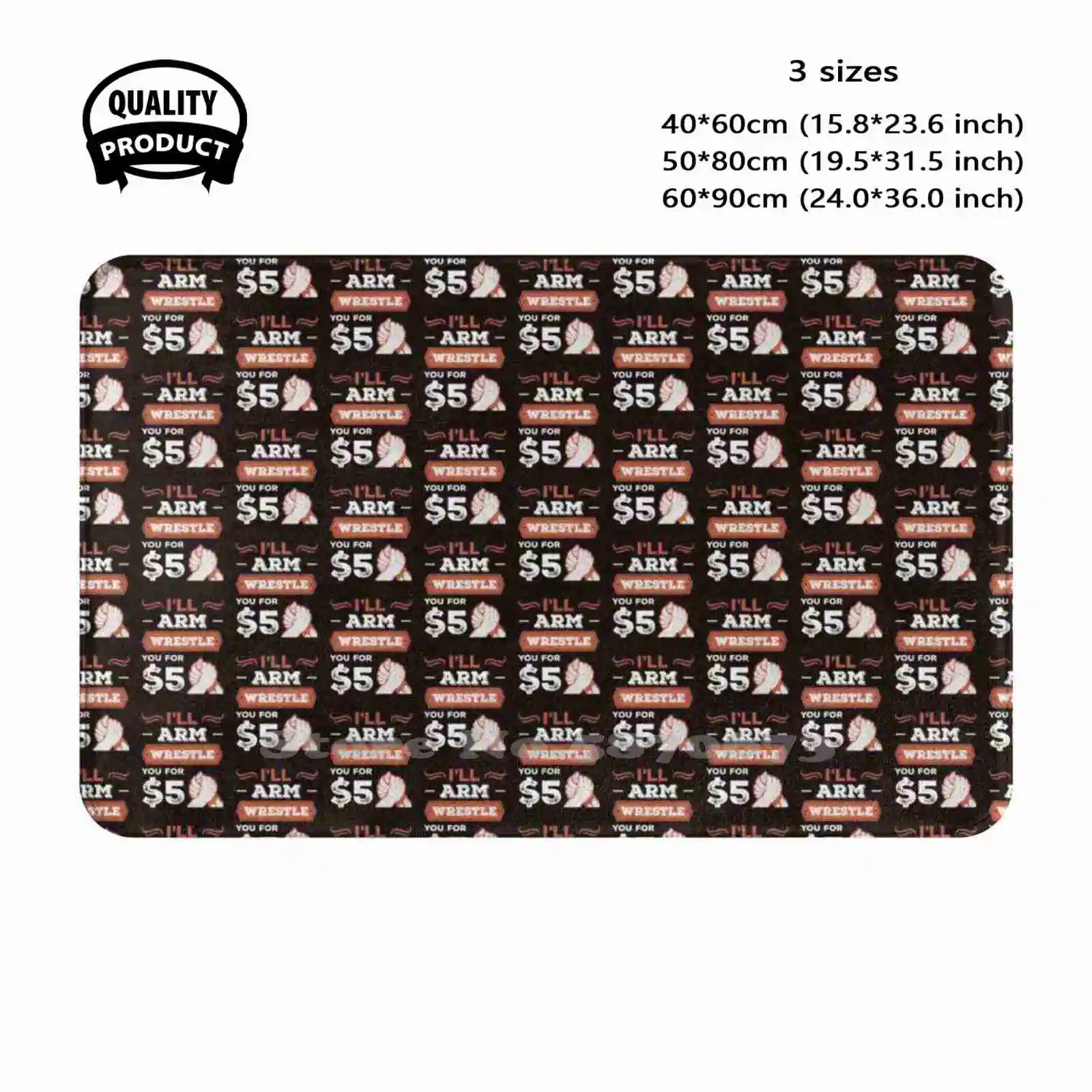 Arm Wrestling Inspired Arm Wrestler Related Gift Soft Cushion Home Carpet Door Mat Car Rug Strong Forearm Female Arm Wrestler