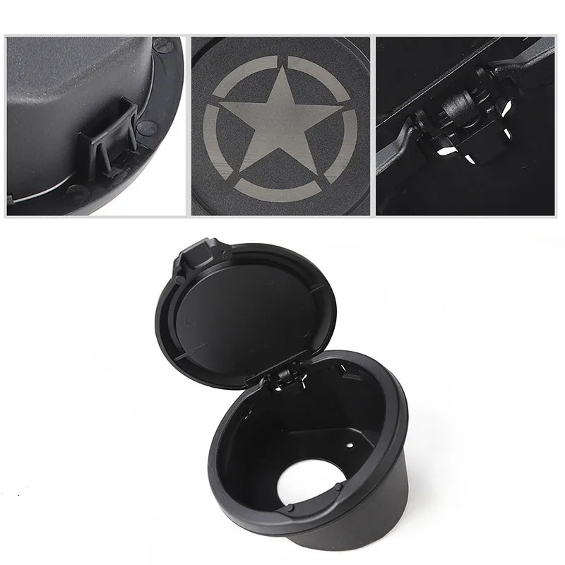 Sansour Tank Covers for Jeep Wrangler JL 2018+ ABS Car Gas Fuel Tank Cap Cover Accessories for Jeep Wrangler JL 2019+
