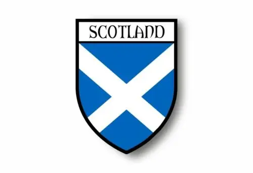 Sticker Car Motorbike Coat of Arms City Flag Scotland Royal Saint Andrew for Motorcycle Laptop PVC Vinyl Reflective Stickers