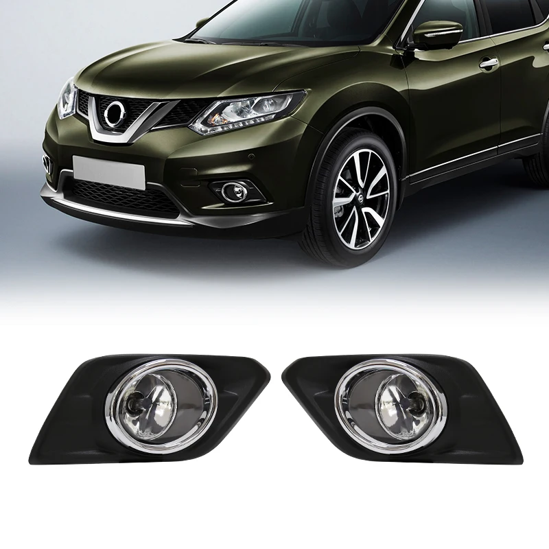 For Nissan X Trail X-Trail Xtrail Fog Light 2014 2015 2016 LED Daytime Running Lamp DRL Daylights Waterproof Wires Switch Button