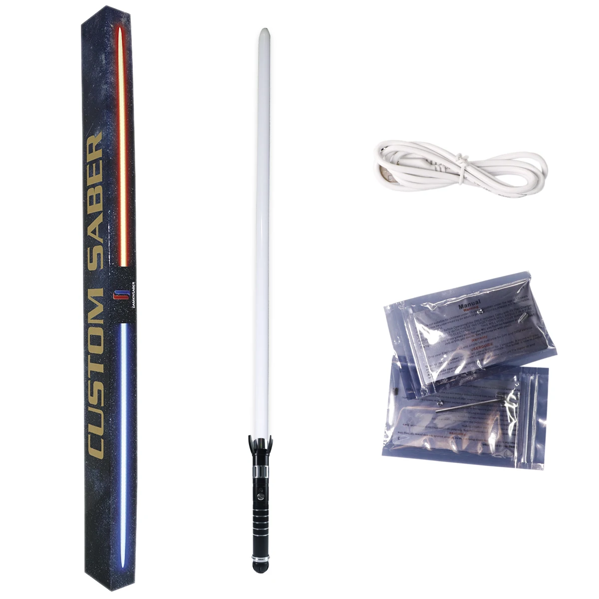 LGT DAMIENSABER Lightsaber- Sensitive Smooth Swing Light Sabers 12 색 변경 9 사운드 글꼴 Heavy Dueling Training