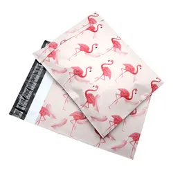 Thicken Courier Bag Flamingo Clothing Bags Cartoon Anime Plastic Mailers Self Seal Mailing Envelope Bag 10*14.5Inch Organizer