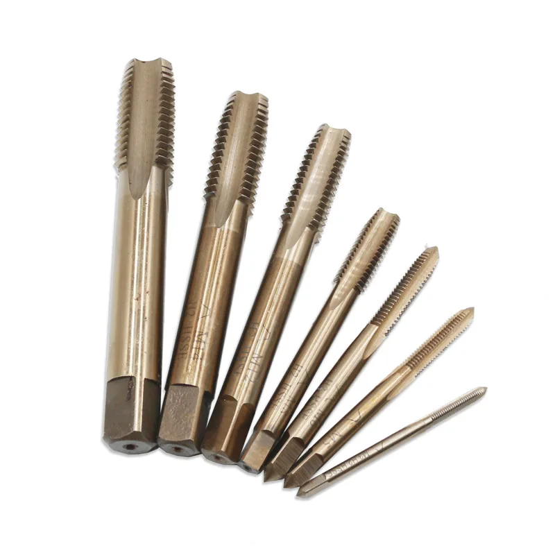 Imagem -04 - Métrica Série Torneira Conjunto m3 m4 m5 m6 m8 M10 M12 Mão Direita Máquina de Corte Torneiras para Aço Inoxidável Hrc64 Hrc64 Hss-co-m35