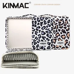 Brand Kinmac Laptop Bag 12,13.3,14,15.4,15.6,16 Inch,Leopard Lady Handbag Case For MacBook Air Pro M1 Compute PC Briefcase Drop