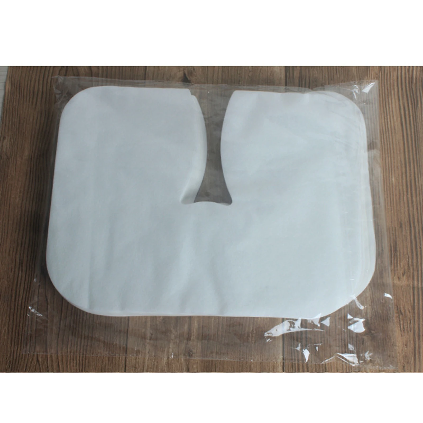 Pack of 100 Disposable Face Cushion Pillow Cradle Headrest Cover Non-Sticking Soft Nonwoven Massage Table Face Cradle Covers