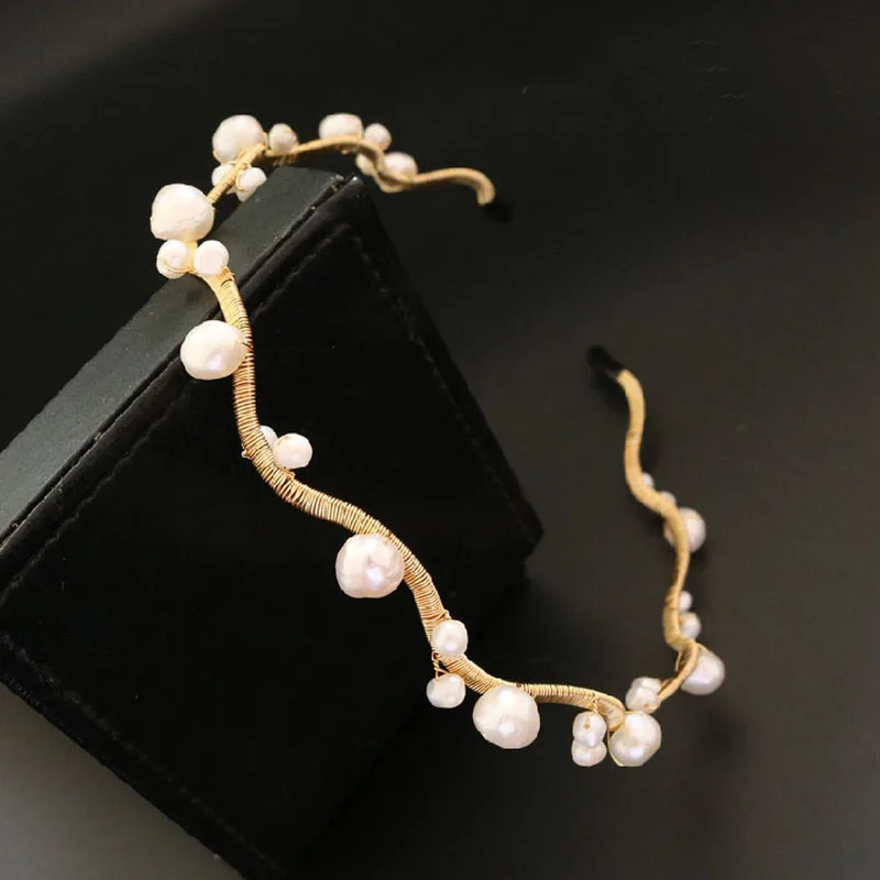 Bracelets de cheveux ondulés en Jade pour femmes, bijoux personnalisés, perles d'eau douce naturelles, style rétro, féerique, accessoires, cadeaux