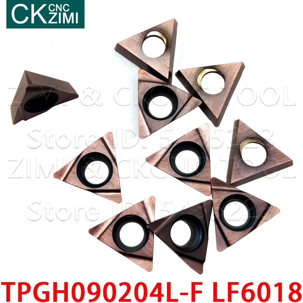 TPGH090204L-F LF6018 TPGH090204L F LF6018 hartmetall einfügen schneiden boring insert CNC Metall drehmaschine werkzeug TPGH für rostfreiem stahl