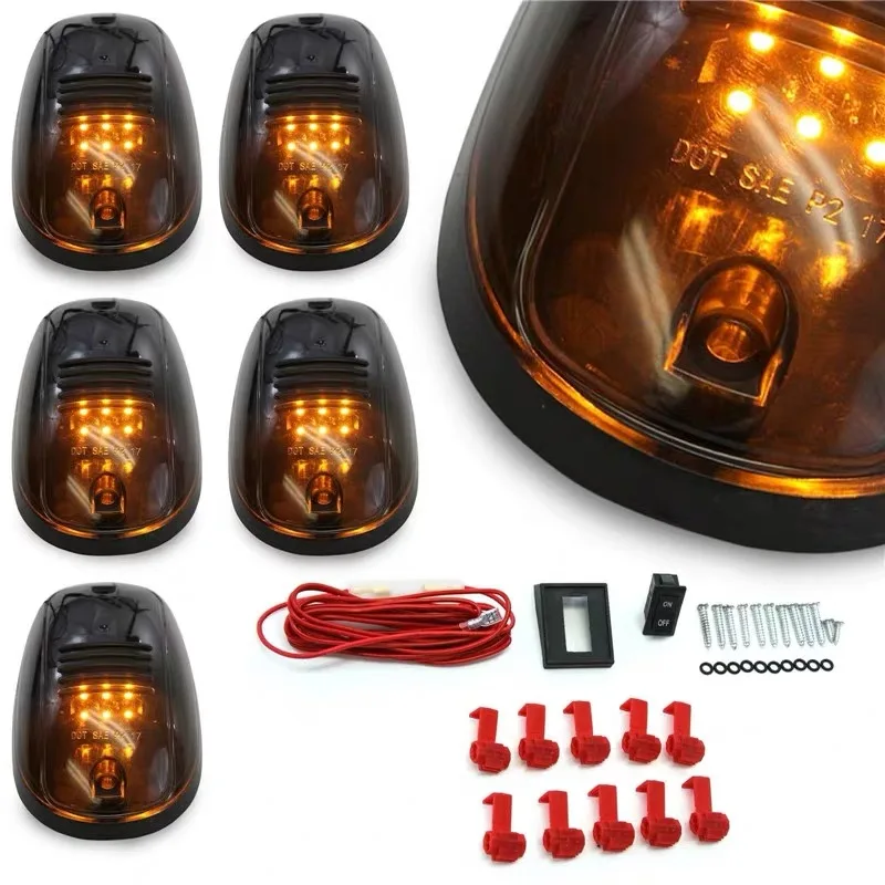 Exterieur Auto Stijl Led Dome Dome Light Cab Markt Dak Amber Verlichting Voor F-150 F-250 F-350 Ranger T6 T7 Xlt FX4 F150 Pickup Auto