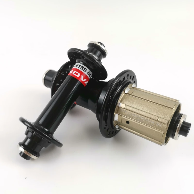 Novatec-超軽量ロードバイクハブ,フロントA291SB-SL mm,リアF482SB-SL