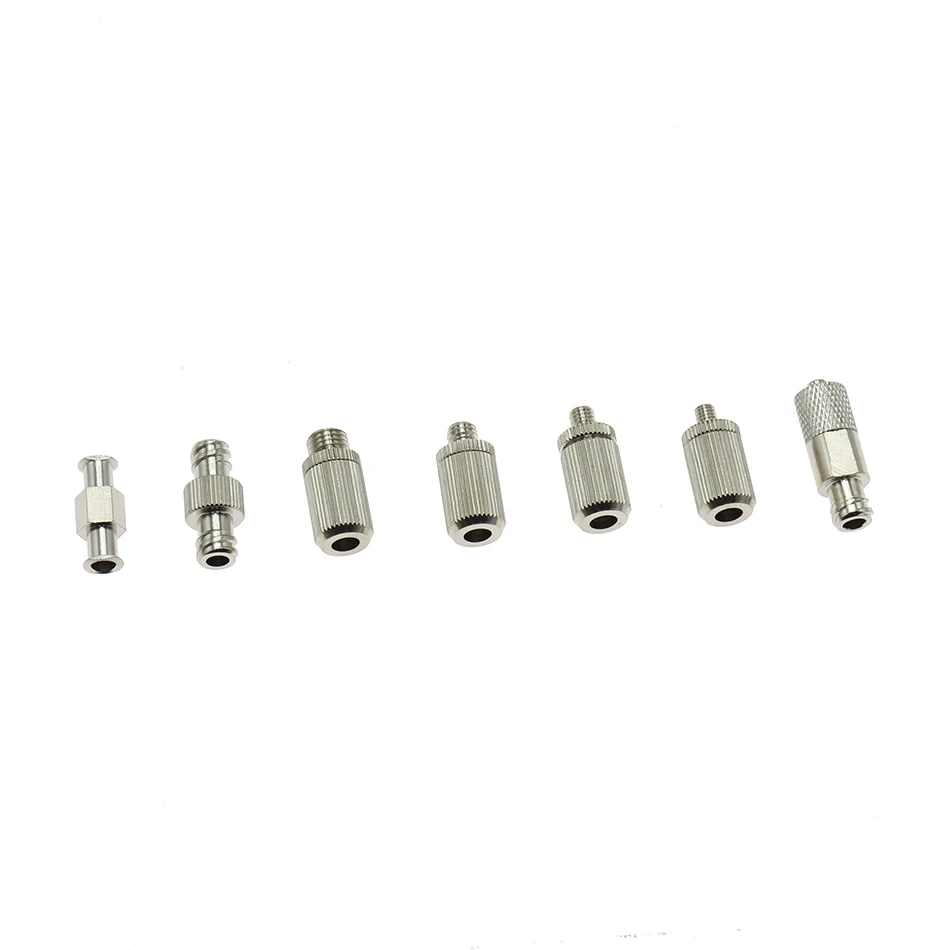 1 Chiếc Hộp Đựng Kim Loại Adapter Mạ Niken Đồng Keo Subpackaging Nòng Luer Khóa Khí Quản Lắp Cổng Kết Nối