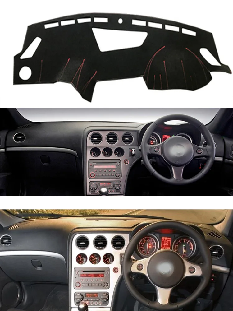 For Alfa Romeo 159 Sportwagon 939 2005-2012 Dashmat Dashboard Cover Instrument Panel Pad Dash Mat Anti-Dirt Proof Ornaments