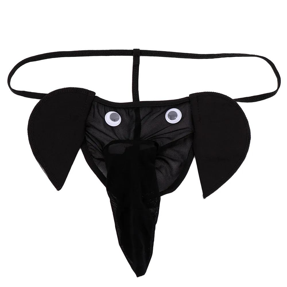 4 Colors G-Strings Sexy Man Elephant Shape Special Gifts Role Play Underwear High Quality T-back Lingerie Briefs