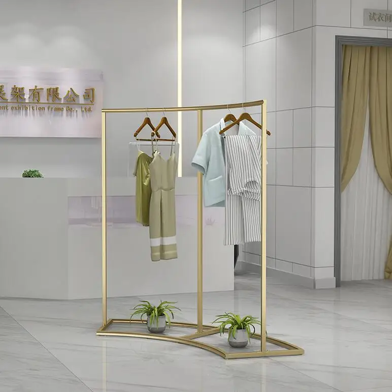 Women's clothing store shelf display window screen
