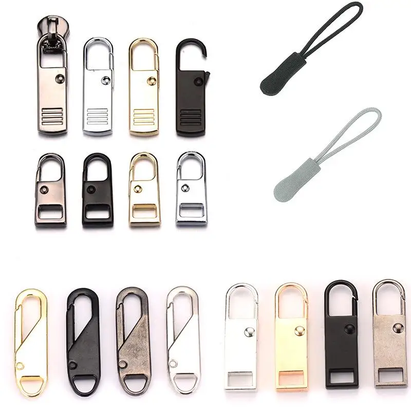 New Fashion Metal Zipper Zipper Repair Kits Zipper Pull For Zipper Slider Sewing Diy Craft Sewing Kits Metal Zip