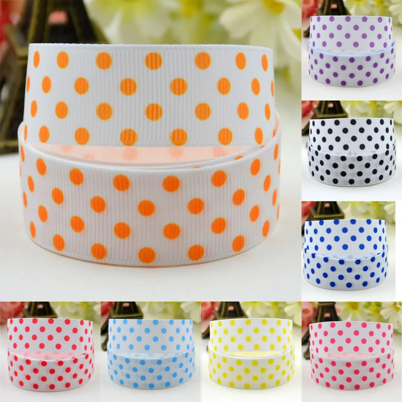 

22mm 25mm 38mm 75mm Ruban satin Dots Cartoon ribbon Character printed Grosgrain Ribbon party decoration 10 Yards Mul049