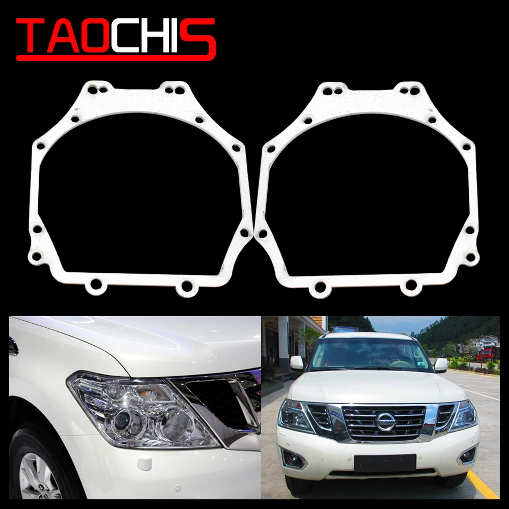 

Taochis Car-Styling Retrofit Transition Adapter Frame Bracket for Nissan Patrol 2016 Hella 3R G5 5 Projector Lens