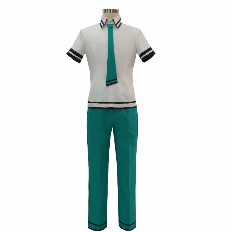 The Disastrous Life of Saiki K. Cosplay costumes Mens Saiki Kusuo green clothing cosplay costume full sets