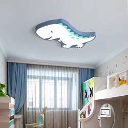 Modern LED Dinosaur Ceiling Chandelier Bedroom Children Kid's Room Home Decoration Surface Mounted Ceiling Lamps Creative Lights