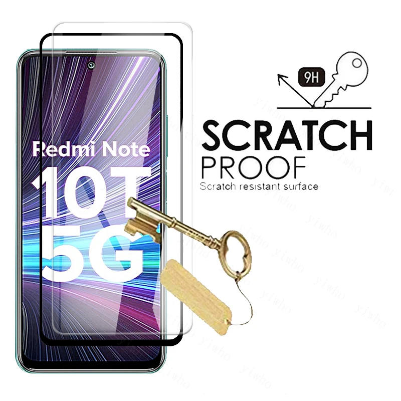 ل شاومي Redmi نوت 10t الزجاج واقية ل شاومي Redmi نوت 10t حامي الشاشة ريدمي لا سلامة الزجاج 10s 10 9 8 برو ماكس T