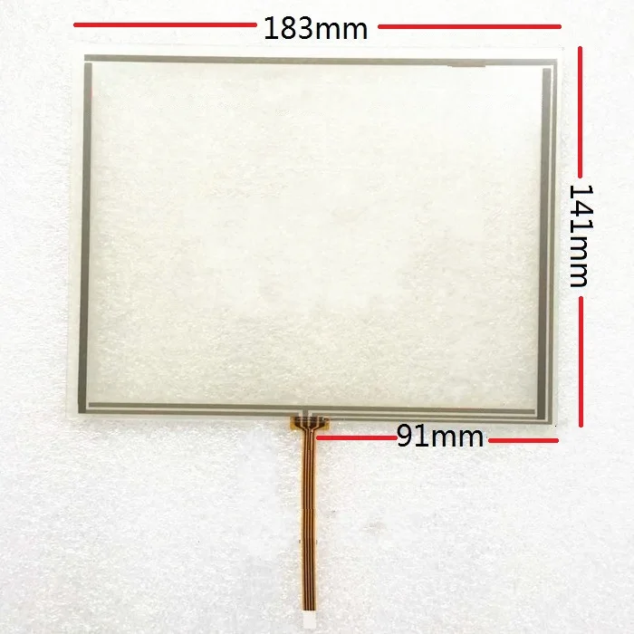 

New 8-inch four-wire resistive touch standard screen is applicable to the outer screen of industrial integrated machine 183*141m