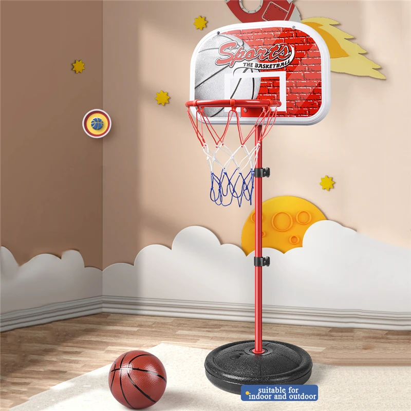 Kids 'Adjustable Height Basketball Goal Hoop, Conjunto de brinquedos esportivos para crianças, Fun Training Practice, Shot Toys