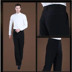 men new Latin Dance Trousers Pants Men/Boy Practice/Performance Pants For Dance Modern Dance Pants Mens Ballroom Dance Pants