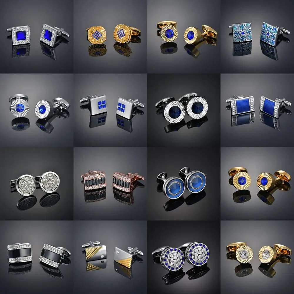 

Crystal Cufflinks French Men's Shirt Cufflinks French Cufflinks Fashion Suit Shirt Accessories Male Wedding Jewelry Gifts