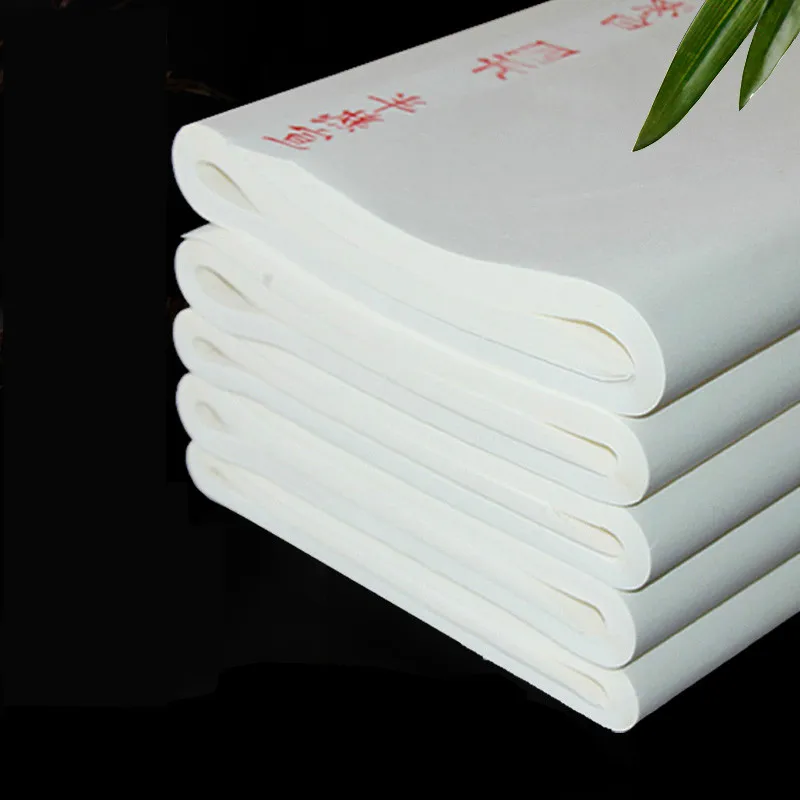 Chinese Ripe Xuan Paper Papel Para Dibujar Raw Half Ripe Drawing Paper Brush Calligraphy Meticulous Painting Practice Xuan Paper