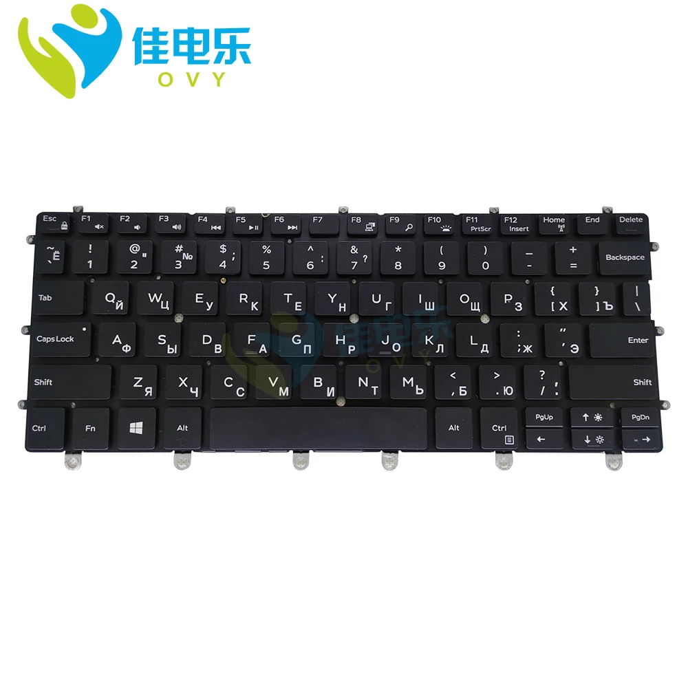 Imagem -04 - Teclado Russo Retroiluminado Wpcf9 ru para Computador Laptop Dell Xps 13 9365 em 0wpcf9 Embutido