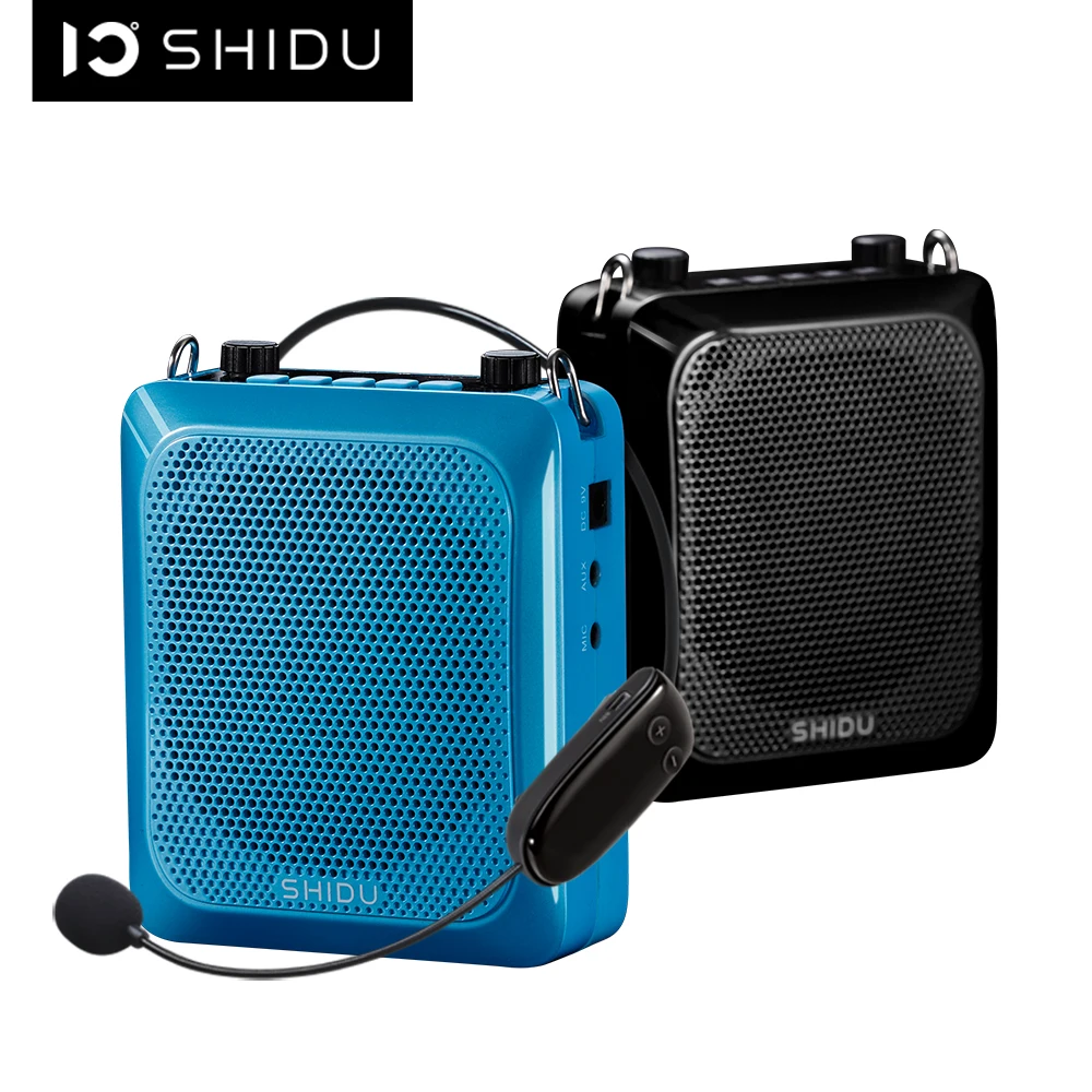 SHIDU 25W Portable Voice Amplifier Mini Audio Bluetooth Speaker with UHF Wireless Microphone For Teachers Tourist S28