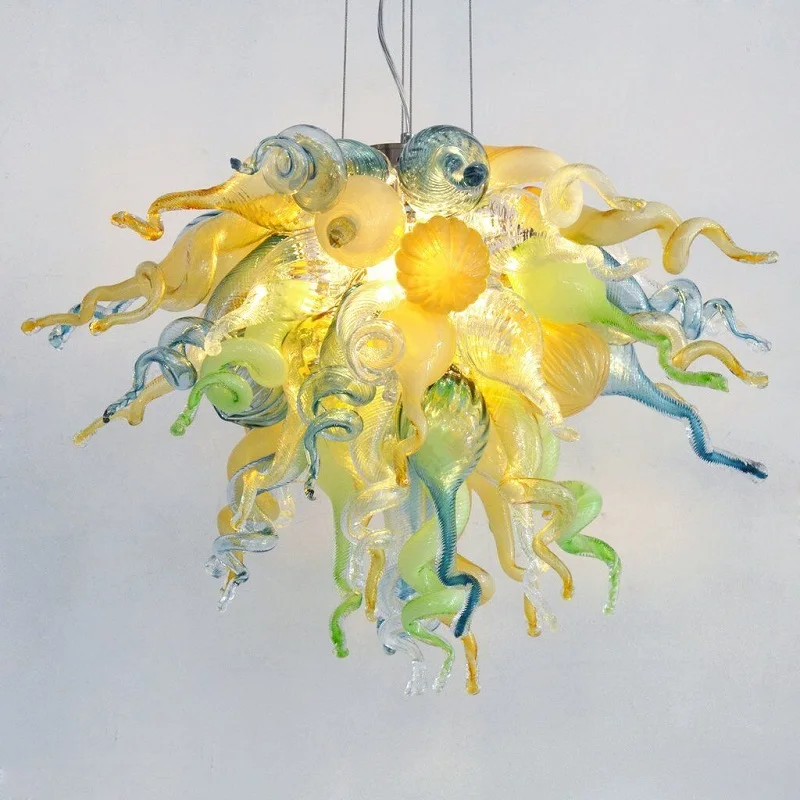

Art Chandelier Glass Ceiling Hang Lights&Lamps Mouth Blown Glass Chandelier for Hotel Room