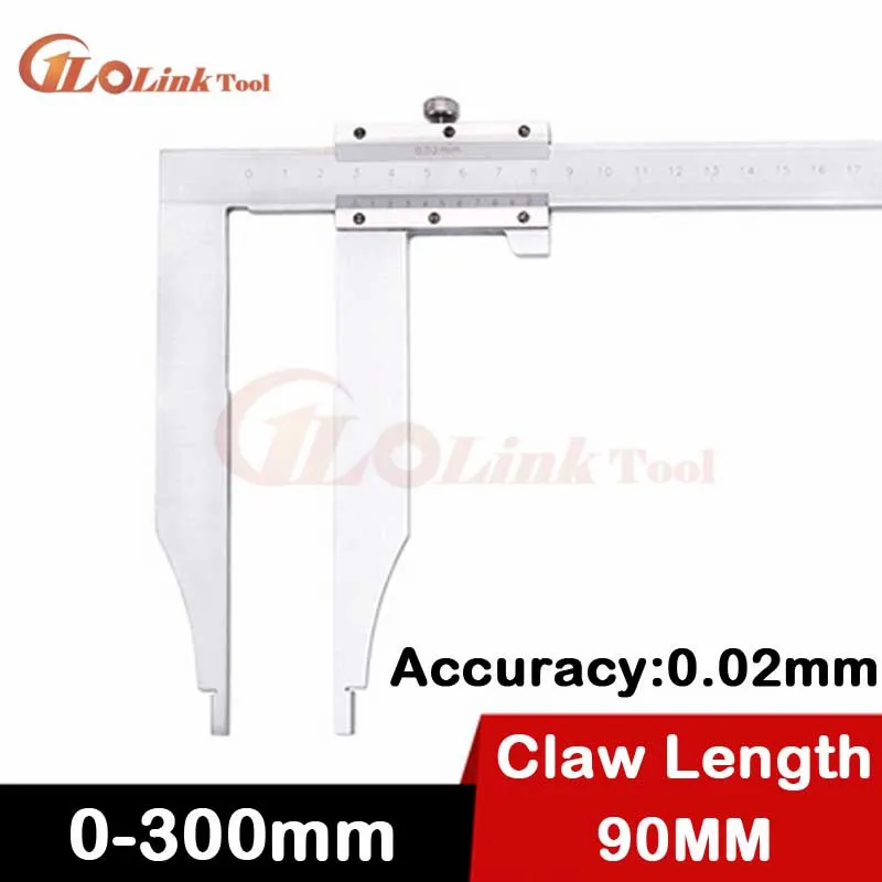 High quality 0-300mm Heavy Duty Vernier Caliper 12inch vernier caliper with 90mm long jaw 300x90mm steel vernier caliper