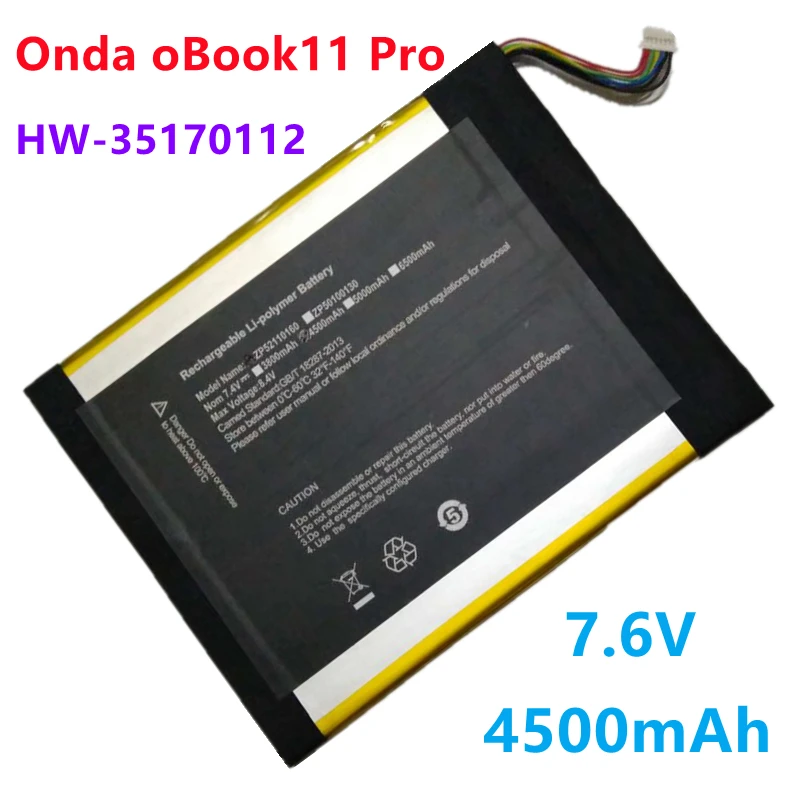 New 25125180 35100220 35170112 Laptop Battery 3.8V 7.6V For Onda Obook 11 Pro Obook11 Plus Tablet PC