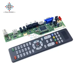 New Universal LCD Controller Board Resolution TV Motherboard VGA/AV/TV/USB Interface Driver Board