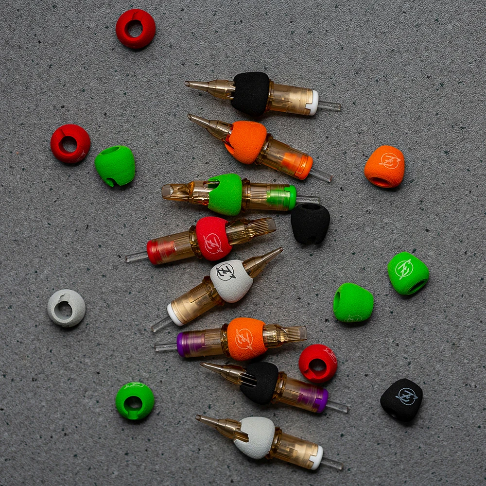 EZ V Select Patronennadel plus runde Shader-Nadeln für Rotationsmaschinen und Grifffinger, bequem, weniger Vibrationen, 16 Stück/Box – Detail 4