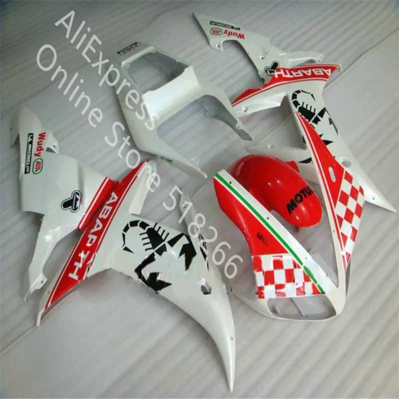 

White red Motorcycle Fairing kit for YAMAHA YZFR1 02 03 Fairings YZF R1 02 03 Body Kits YZF R1 2002 - 2003 Fairings