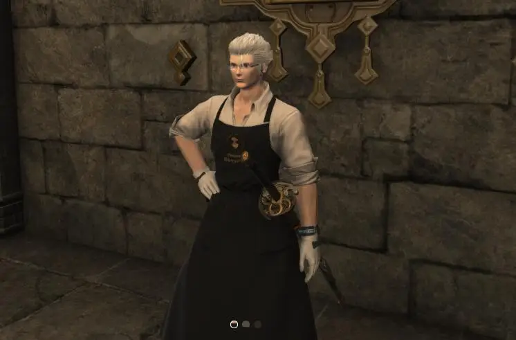 Irelia H Store Final Fantasy XIV cosplay FF14 Craftsman's Apron Cosplay Costume Daily dress use Kitchen apron image 3
