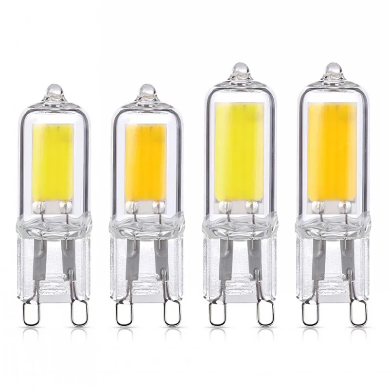 Super Bright G9 LED Light Bulb 3W 5W 7W 9W 12W15W 220V Glass Lamp  Constant Power Light LED Lighting G9 COB Bulbs