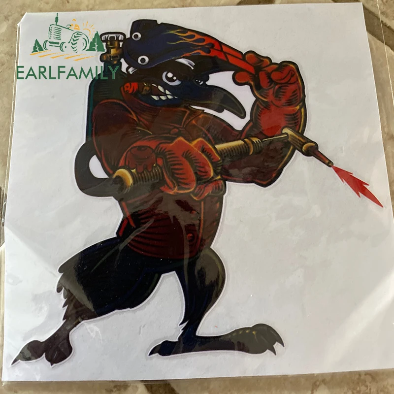 EARLFAMILY 13cm For Welder Helmet Bird Personality Creative Car Stickers Vinyl Material Decal Car Accessories Decoration
