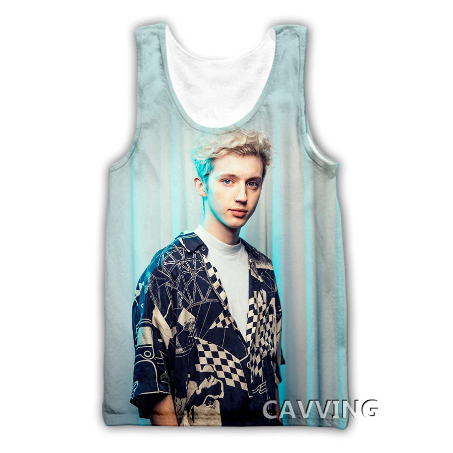 CAVVING 3D Printed Troy Sivan Tank Tops Harajuku Vest Summer Undershirt Shirts Streetwear for Men/women