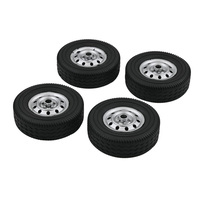 4PCS Replacement Rubber Wheel Tires Tyre DIY Non-slip spare Parts For 1/10 WPL D12 RC Off-Road Buggy Truck Car Repair Tool parts