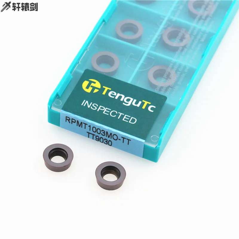 10 Chiếc RPMT1003MO TT TT9030 TT9080 Phay CNC Lưỡi Dao Cắt Carbide Máy Tiện