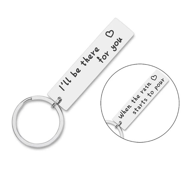 

Best Friend Gift Keychain for Women Men TV Show Double-sided Couple Keyrings for Dad Mother Friendship Birthday Jewelry BFF Gift