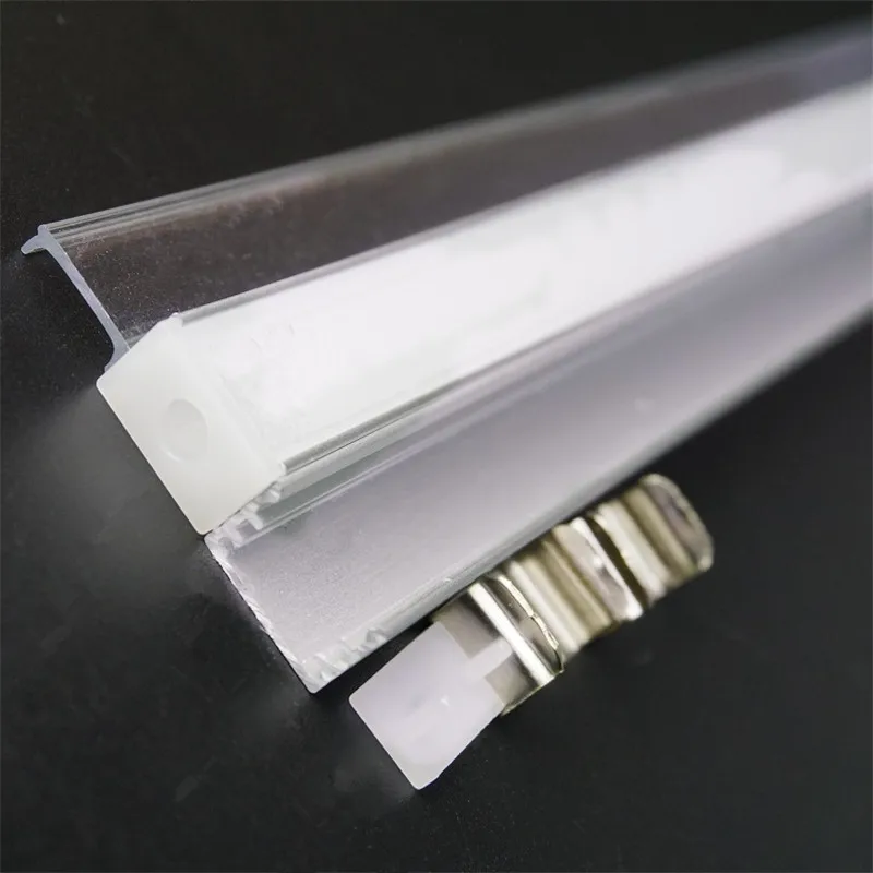 

5-30pcs 100cm Flat U Type 9mm High Led Aluminium Profile 90 180 Degree Connector 12mm 5V 12V 24V 5050 5630 3528 Tape Channel