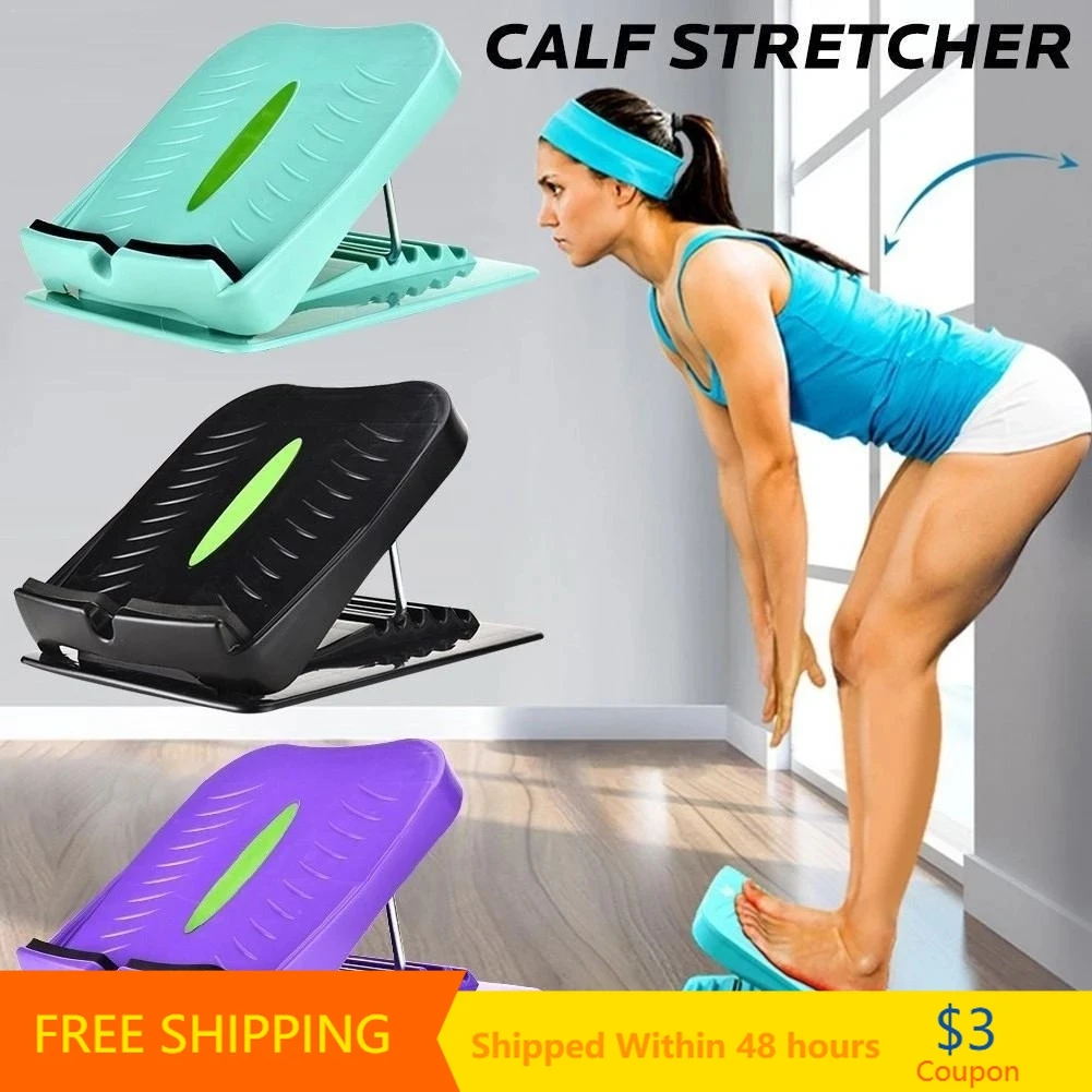 

Adjustable Foot Calf Stretcher Incline Board Body Stretching Tool for Sports Yoga Pedal Fitness Anti-Slip Massage Stretcher