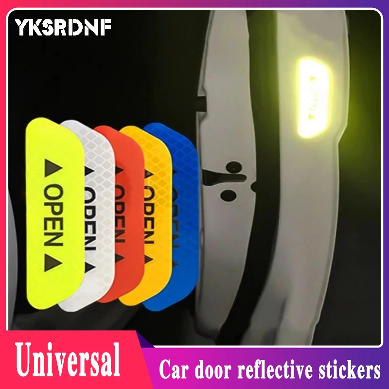 Car Reflective Tape Warning Mark sticker for Toyota Prius Levin Crown Avensis Previa FJ Cruiser Venza Sienna Alphard ZELAS HIACE