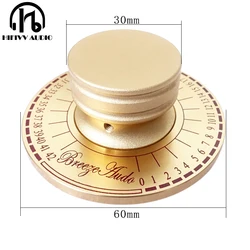 hifi amplifier speaker Aluminum Volume knob 1pcs Diameter 60mm Height 23mm amplifier Potentiometer knob with yardstick scale